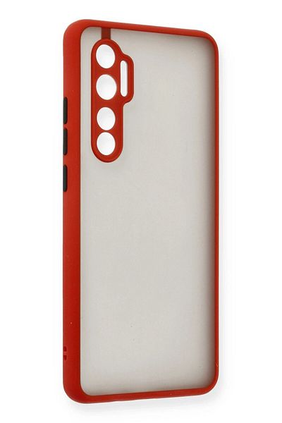 CepteToptan حافظة هاتف Xiaomi Mi Note 10 Lite من السيليكون مونتريال - أحمر - MKİ3822-3380