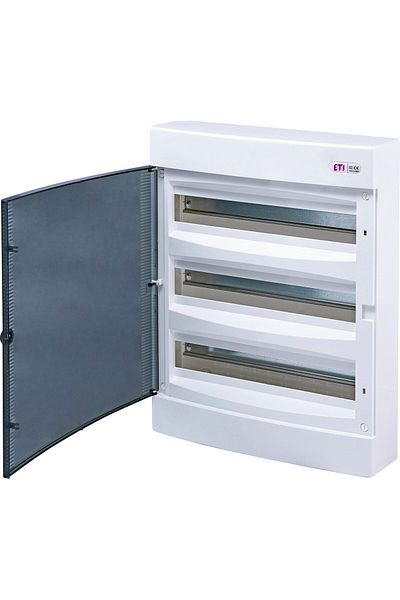 Eti Cofret PVC, 54 module, aplicat, IP40, usa transparenta, 001101040,