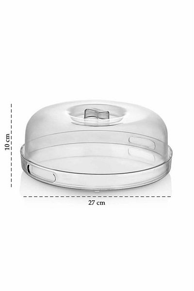 Ayshe Home Concept Cake Pan Plexiglass Cake Pastry Presentation Stand Tray Fanus Crystal Presentation Tray 27 cm