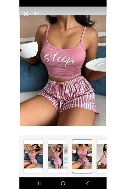 Giy Sene kadın şortlu 2'li gecelik takım seti