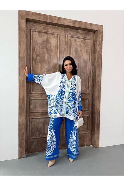suphias Jessica Fabric Shirt & Pants Set of 2