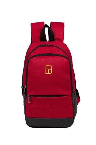 Wish BF Women's Mini Backpack - Water Resistant |   Red Multi-Compartment School Bag