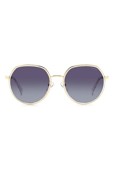 Polaroid Sunglasses PLD 4160/G/S/X J5G 55 19 145, Unisex, Gold frame with smoky gradient lenses