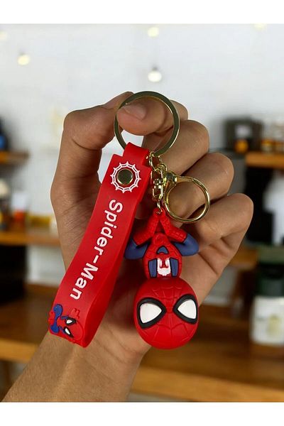 TAYEM Spiderman Spiderman Keychain, Luxury Large Size 3D Keychain and Bag Ornament, Accessory