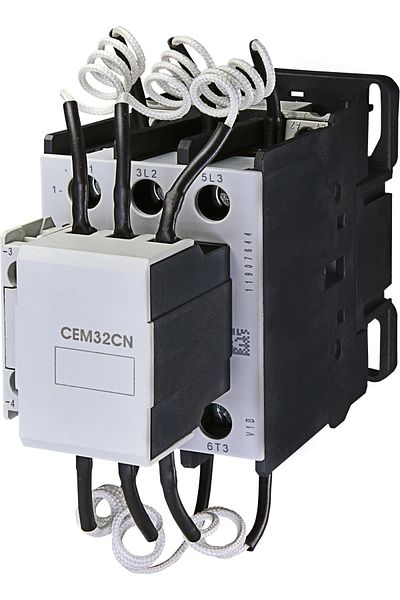 Eti Capacitive contactor, 25kVAR, Uc=230V, 1 auxiliary contact NO, CEM32CN.10-230V-50Hz, 004646130,