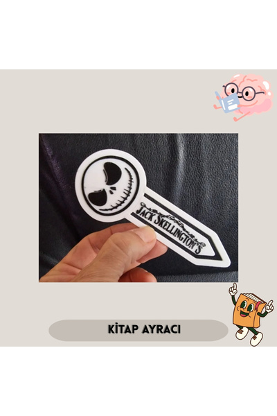 Hediyem Senin İçin علامة مرجعية بلاستيكية ذات طابع جاك سكيلينجتون - تصميم ممت...