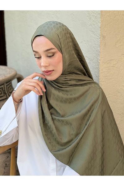 Modakaşmir Silky Jacquard Series Echo Pattern Shawl