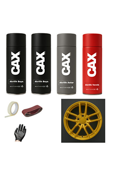 caxcolors ARABA JANT SPREY AKRİLİK ÖZEL YAPIM SPREY BOYA SETİ 400 ML (2 ADET ...