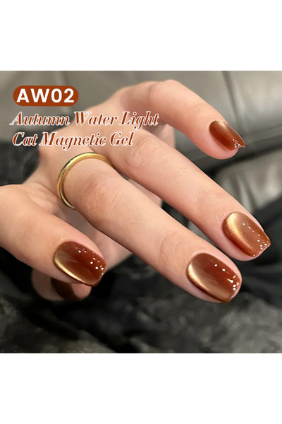 Born Pretty Autumn Water Light Cat Magnetic Gel/Sonbahar Işıltısı Kedi Gözü Kalıcı Oje(AW02)-10ml
