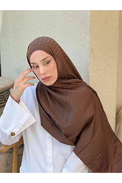 Modakaşmir Silky Jacquard Series Echo Pattern Shawl