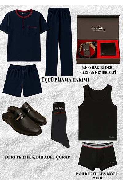 Pierre Cardin Men's Boxed & Licensed 9 Piece Dowry & Gift Set L1.Pc.Cey.09