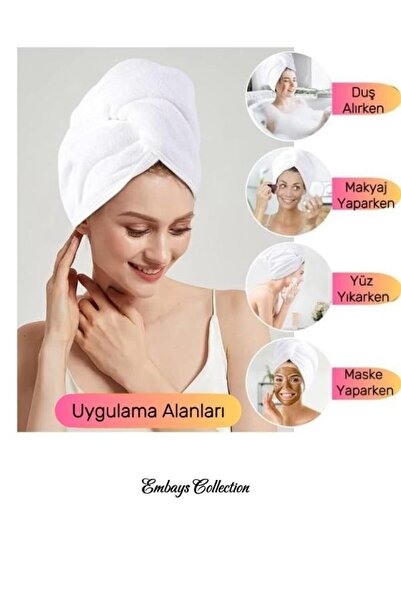 embays collection Рушник для волосся з гумкою, шпилька для волосся, шпилька для макіяжу, рушник для догляду за обличчям,