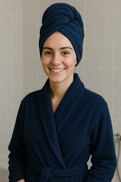 embays collection Button Elastic Hair Towel, Hair Cap, Makeup Cap, Facial Care Towel,