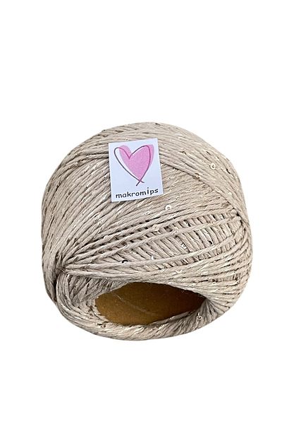 Makromİps Pullu Coton Hand Knitting Yarn (50Gr) Sequence Shiny Stylish Hobby Fun