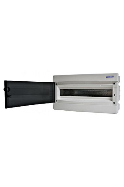 Eti Plastic enclosure, 18 modules, recessed, IP40, smoked door, BK080004--, Schrack