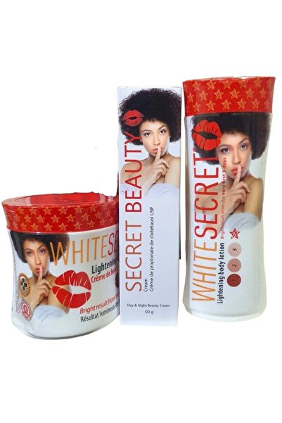 White secret لوشن 200 مل، كريم 325 مل، عصير الجمال الأبيض 50 جم