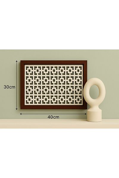 EMİZEY Decorative Box Fuse and Modem-Wifi Storage Box 30X40 cm Depth 11 cm