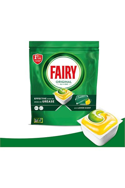 Fairy Capsulă de spălat vase Original All in One, Lămâie, 71 de capsule