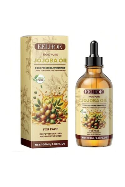EELHOE Jojoba Facial Massage Oil, Hydrating, Gentle, External Use, 100 ml