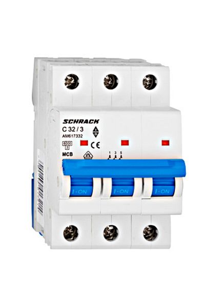 Eti Circuit breaker MCB, 3P, 32A, 6kA, curve C, AMPARO, AM617332--, Schrack