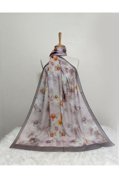 REMOMODA Patterned Italian Koton Soft Shawl High Quality Moose-Soft