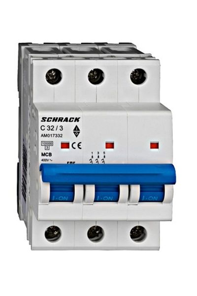 Eti Intreruptor automat MCB, 3P, 32A, 10kA, curba C, AMPARO, AM017332--, Schrack