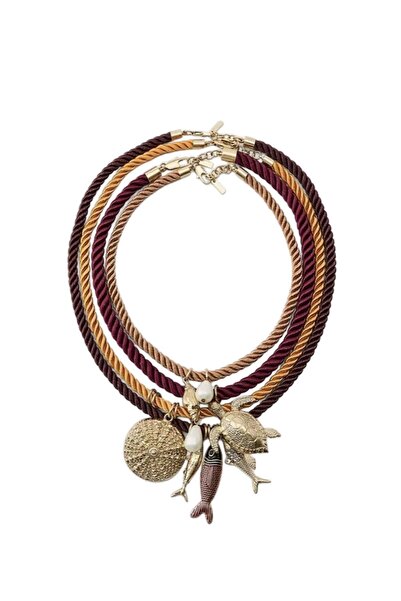 Seila Atelier قلادة كوستي |   4 قطع من قلادة Charmlı