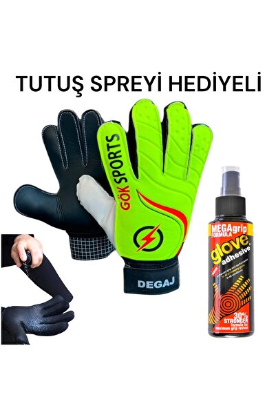 Gök Sports DEGAJ Yetişkin Kaleci Eldiveni Bilek Bandajlı Kaleci Tutuş Eldiven...