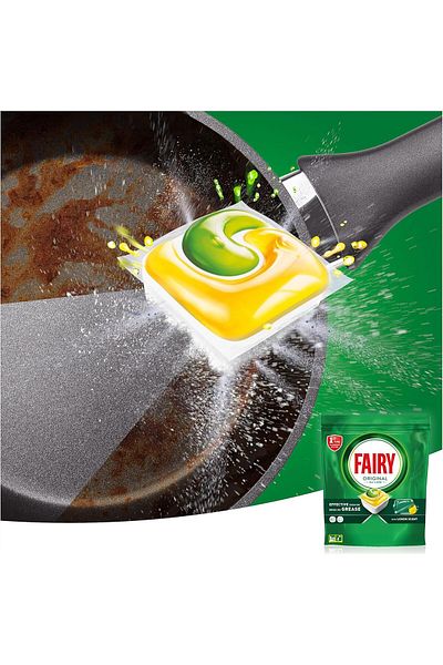 Fairy Capsulă de spălat vase Original All in One, Lămâie, 71 de capsule