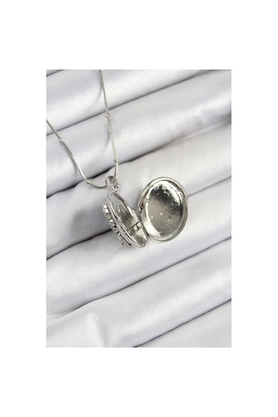 Skygo 316L Steel Chain Openable Phoenix Model Zircon Stone Silver Color Women's Necklace - Tj-Bko10376