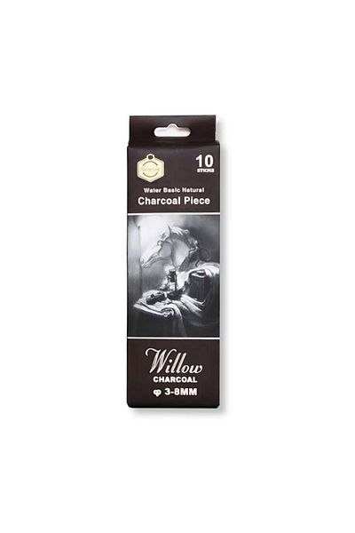 Art Tone Natural Charcoal Stick Set 3-8mm 10 Pack