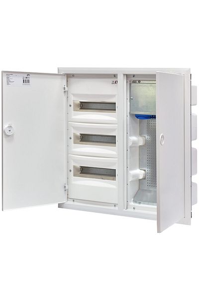 Eti Tablou Multimedia, 36 module, incastrat, IP40, alb, usa alba, ERP12-3-3H MEDIA, 001101374,