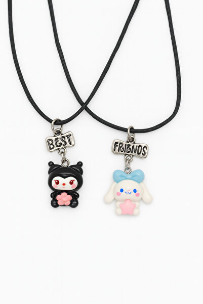 MakeWell Kuromi ve Cinnammaroll Tasarımlı Best Friends Figürlü Arkadaşlık Kol...
