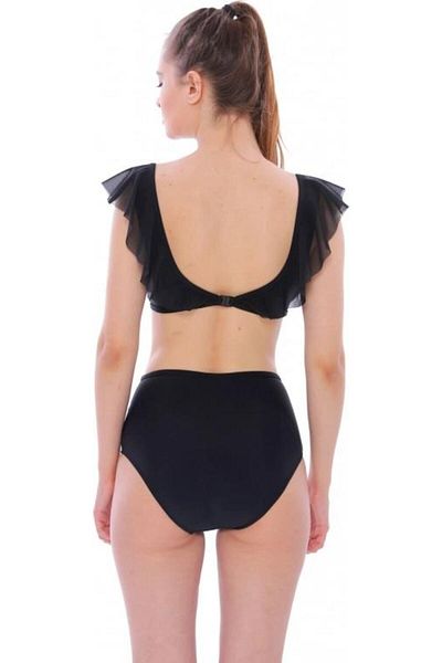 Markahit Argisa Plain Ruffle High Waist New Bikini