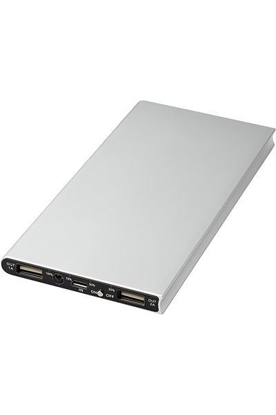 Tim External battery, Timacon, 20000, slim, aluminum, silver