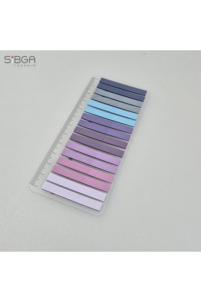 sibga tasarım Thin Strip 320 Sheets Transparent Color Postit Post-It Post It. Bookmark Bookmark Postit Sticker