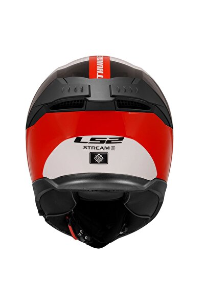 LS2 STREAM 2 THUNDERBIZ SİYAH-KIRMIZI KASK