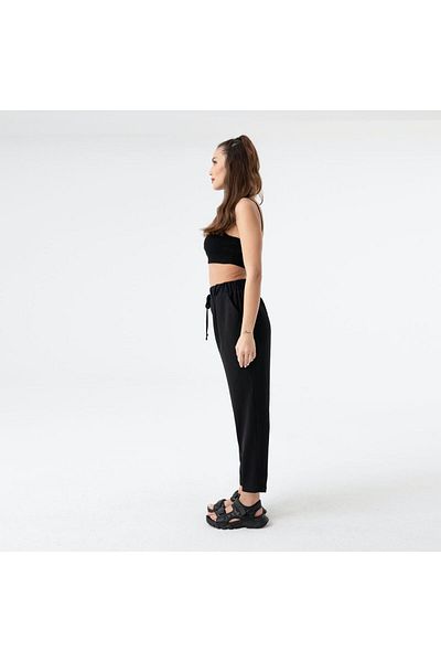 Soul Women's Summer Trousers with Elastic Waist and Laces 31137