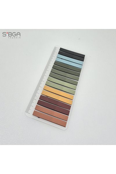 sibga tasarım Thin Strip 320 Sheets Transparent Color Postit Post-It Post It. Bookmark Bookmark Postit Sticker