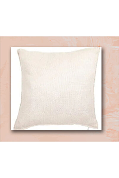 NURGİTA HOME Husă de pernă din in natural brut, 5 bucăți, potrivită pentru procesul de perforare, husă de pernă și pernă de decorare