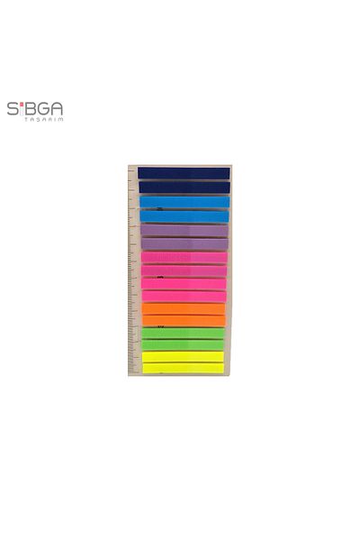 sibga tasarım Thin Strip 320 Sheets Transparent Color Postit Post-It Post It. Bookmark Bookmark Postit Sticker