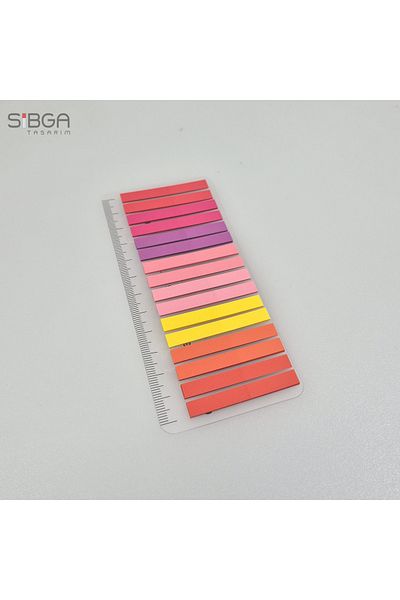 sibga tasarım Thin Strip 320 Sheets Transparent Color Postit Post-It Post It. Bookmark Bookmark Postit Sticker