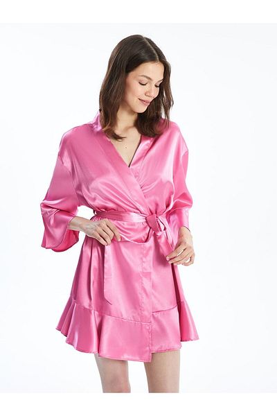 LC Waikiki Lcw Dream Shawl Collar Satin Women's Dressing Gown