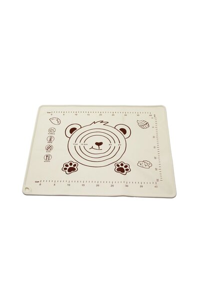 Go İthalat Rectangular 40X50Cm Colorful Silicone Dough Mat with Scale Drawing...