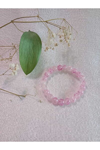 MODA MANANI Pink Transparent Beaded Elegant Bracelet