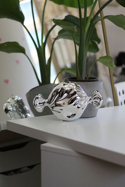 Moom Bag Geantă de umăr cu lanț Silver Mica Candy Look pentru femei