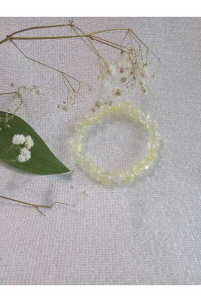 MODA MANANI Sparkling Soft Yellow Bead Bracelet
