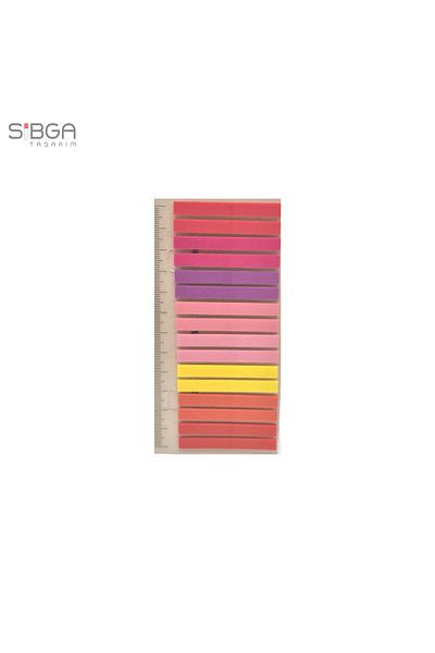 sibga tasarım Thin Strip 320 Sheets Transparent Color Postit Post-It Post It. Bookmark Bookmark Postit Sticker