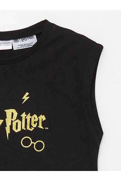 LC Waikiki Crew Neck Harry Potter Printed Girls' Shorts Pajama Set