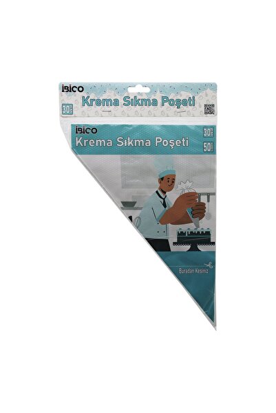 Lunaev 30 cm 50-Pack Disposable Cream Squeezing Bags |